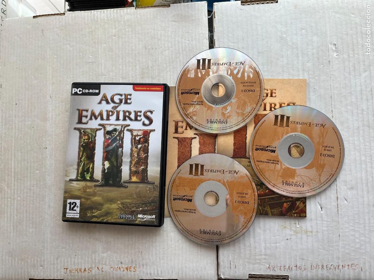 Videojuegos y consolas: AGE OF EMPIRES III 3 CDS - JUEGO PC DVD ROM