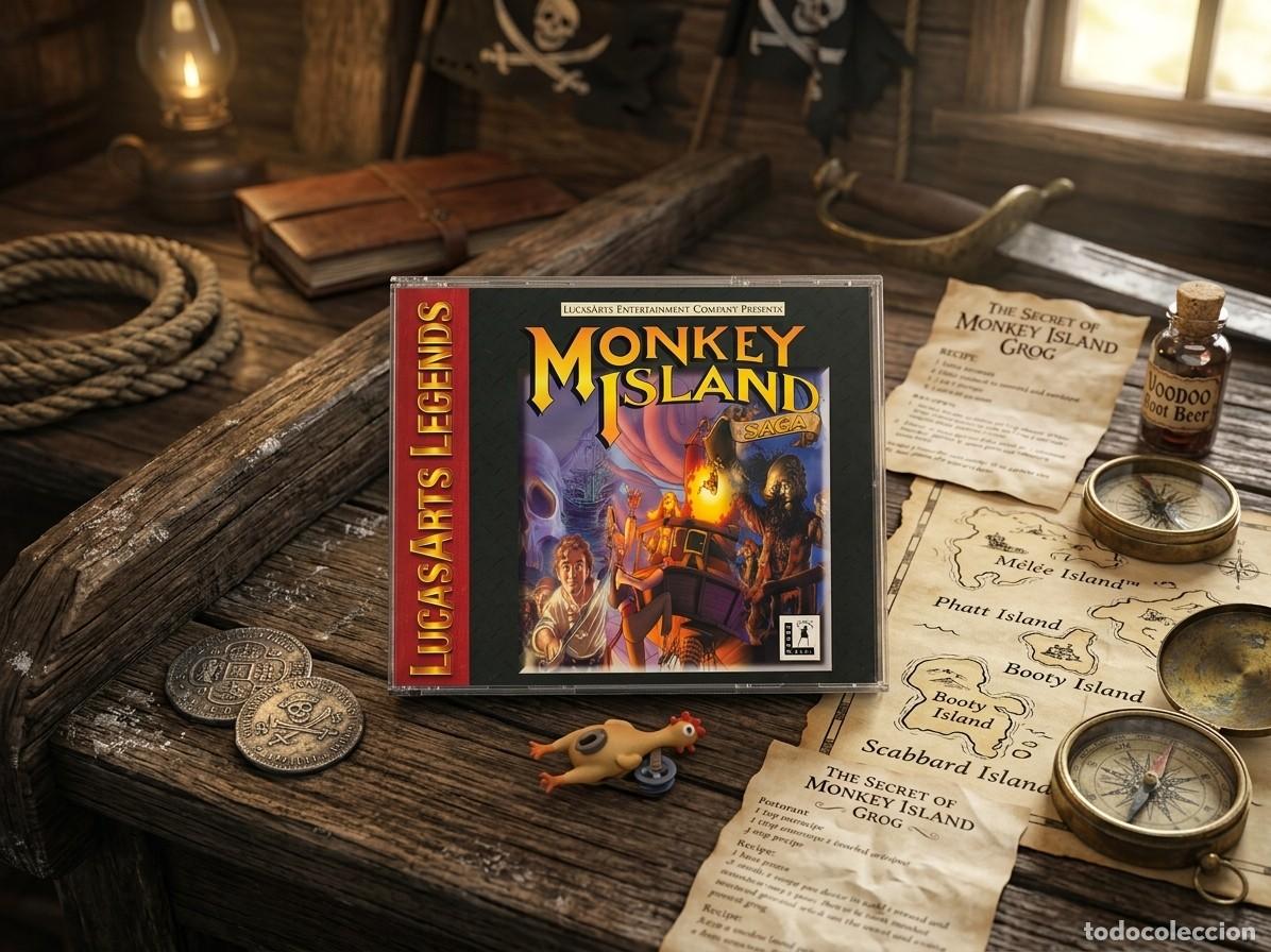 Videojuegos y consolas: Monkey Island Saga (Monkey Island 1,2,3)
