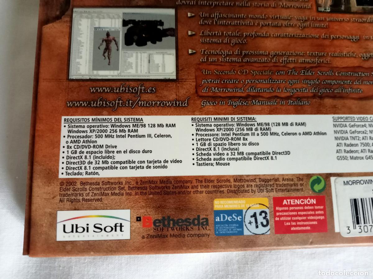 Videojuegos y consolas: The Elder Scrolls III: Morrowind &ndash; PC &ndash; Edici&oacute;n espa&ntilde;ola completa - Foto 4