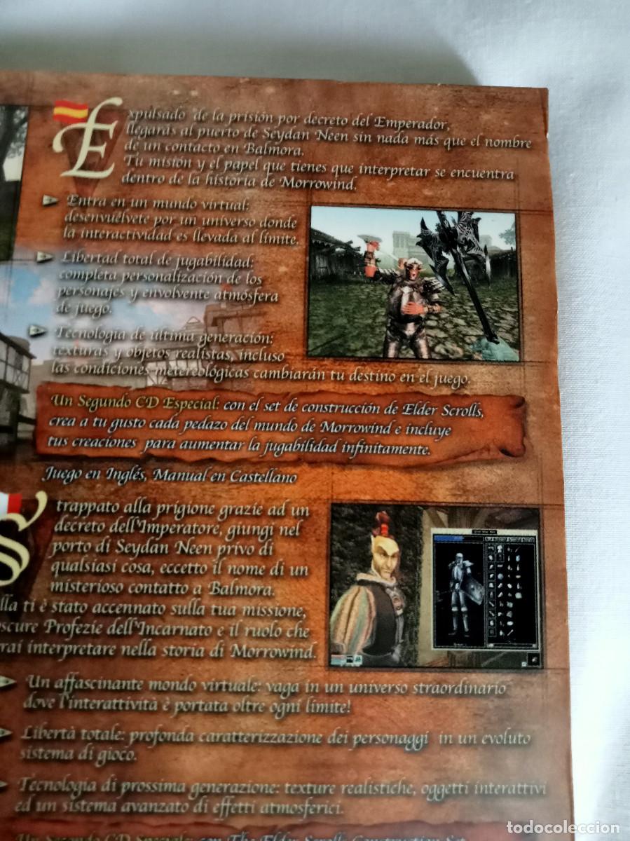 Videojuegos y consolas: The Elder Scrolls III: Morrowind &ndash; PC &ndash; Edici&oacute;n espa&ntilde;ola completa - Foto 5