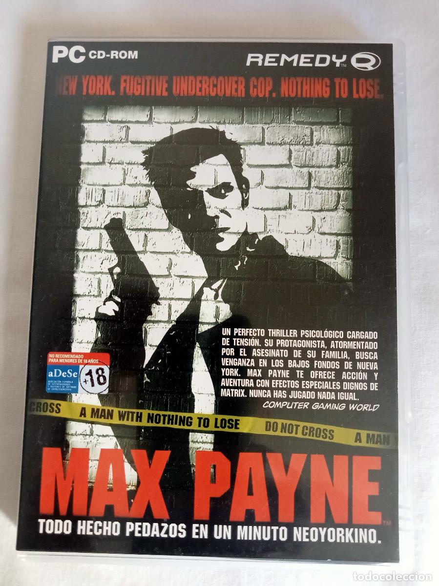 Videojuegos y consolas: Max Payne &ndash; PC CD-ROM &ndash; Edici&oacute;n espa&ntilde;ola en castellano &ndash; 2001 &ndash; Manual original