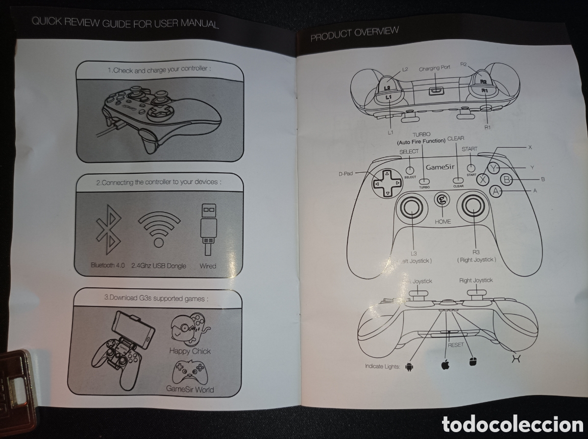 Videojuegos y consolas: Mando GameSir G3s Completo PC Android M&oacute;vil PS3 - Foto 5