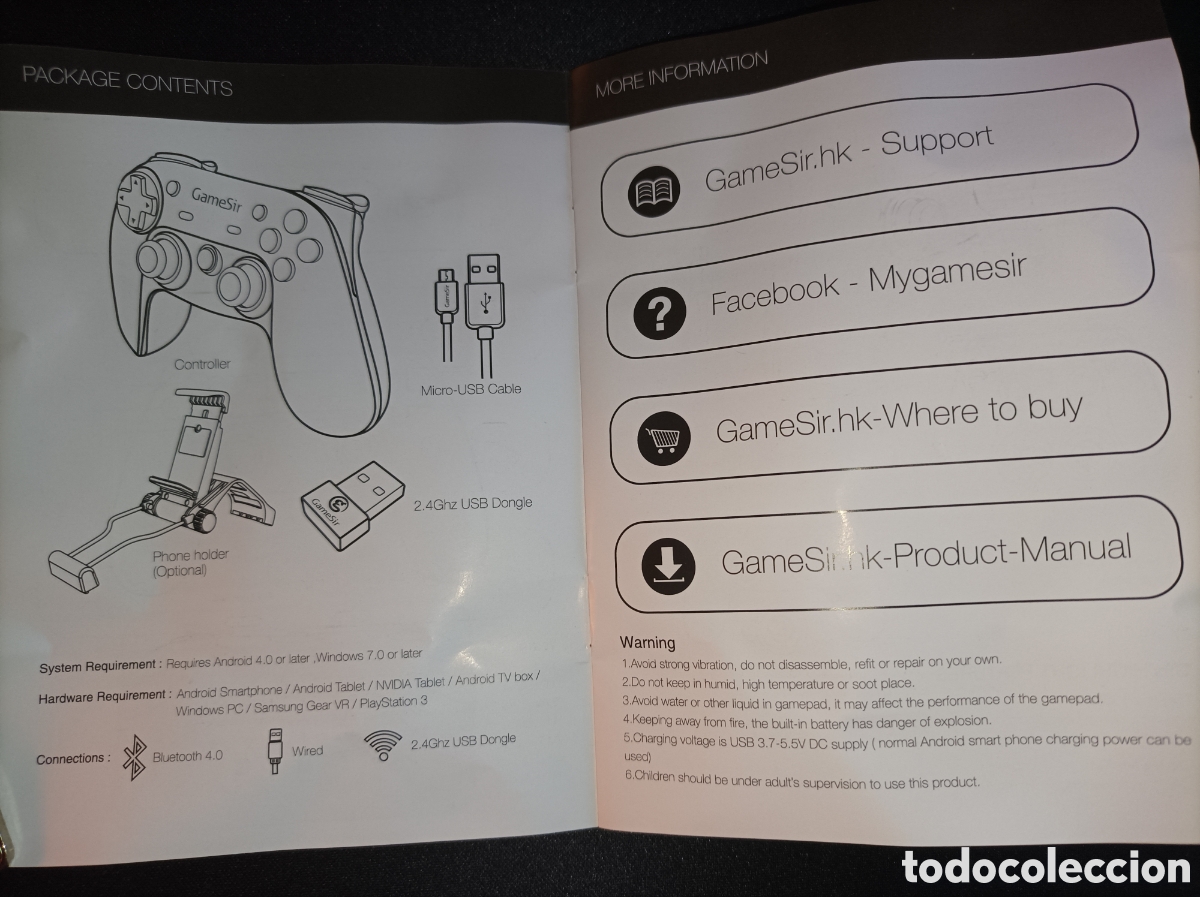 Videojuegos y consolas: Mando GameSir G3s Completo PC Android M&oacute;vil PS3 - Foto 6