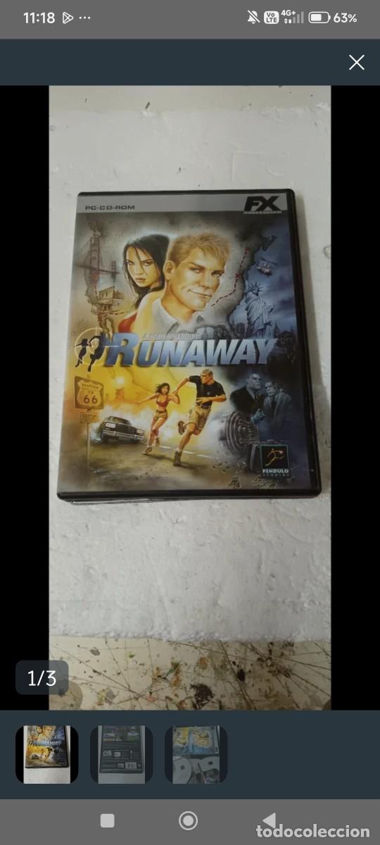 Juego antiguo pc cd ROM Runaway
