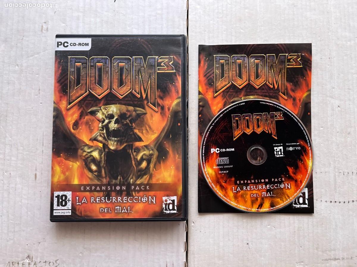 Videojuegos y consolas: DOOM 3 LA RESURRECCION DEL MAL EXPANSION PC CD ROM KREATEN