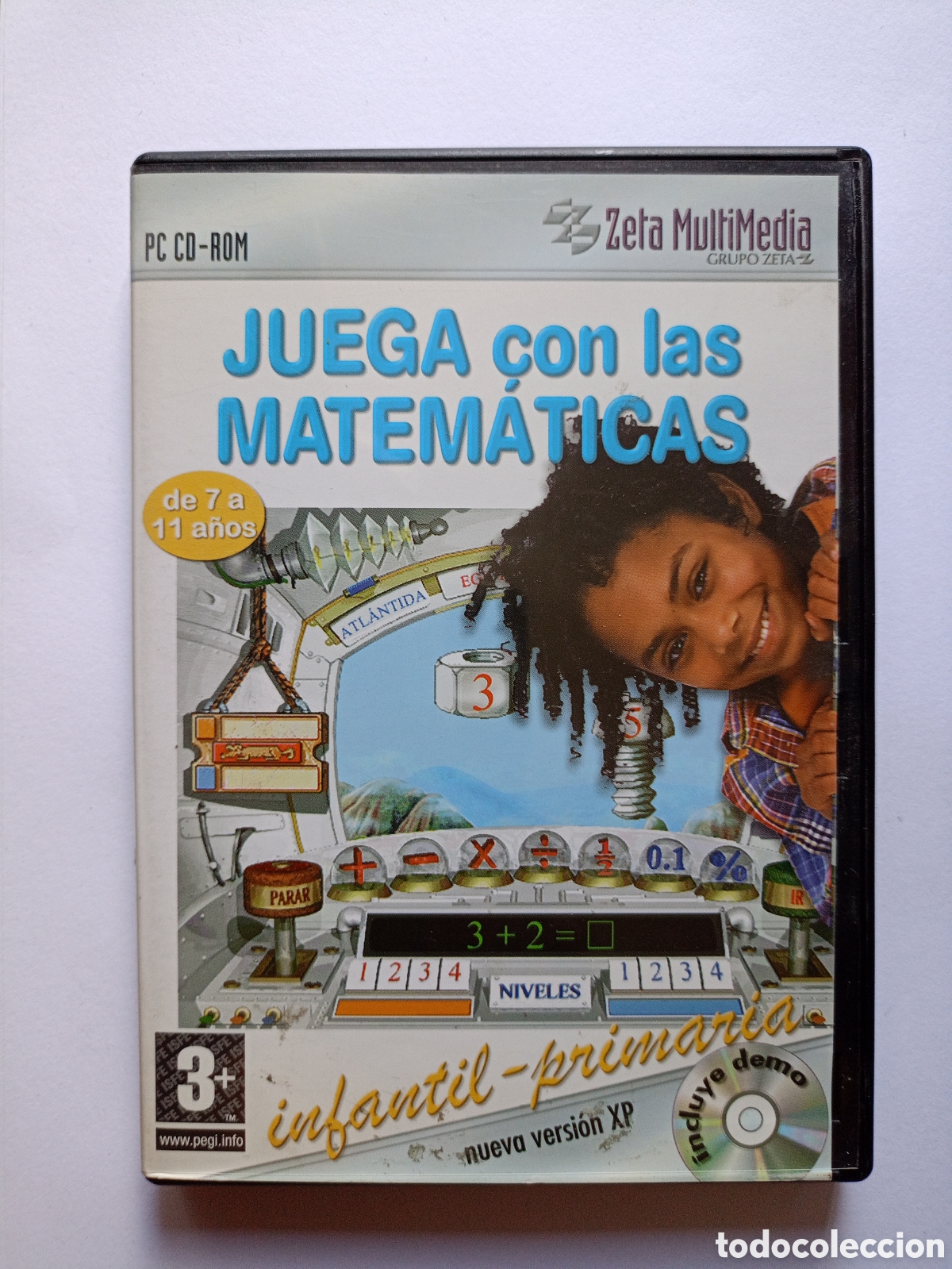 Videojuegos y consolas: PC CD-ROM. JUEGA CON LAS MATEM&Aacute;TICAS : De 5 a 9 a&ntilde;os (Millenium Junior). - Foto 1