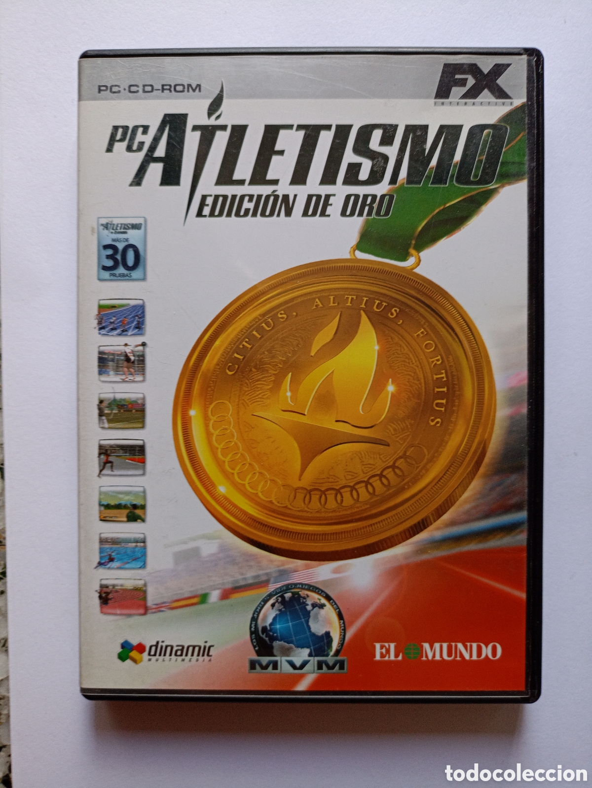 Videogiochi e Consoli: PC ATLETISMO EDICION DE ORO Dinamic Multimedia FX INTERACTIVE El Mundo COMPLETO Con Manual CD JUEGO