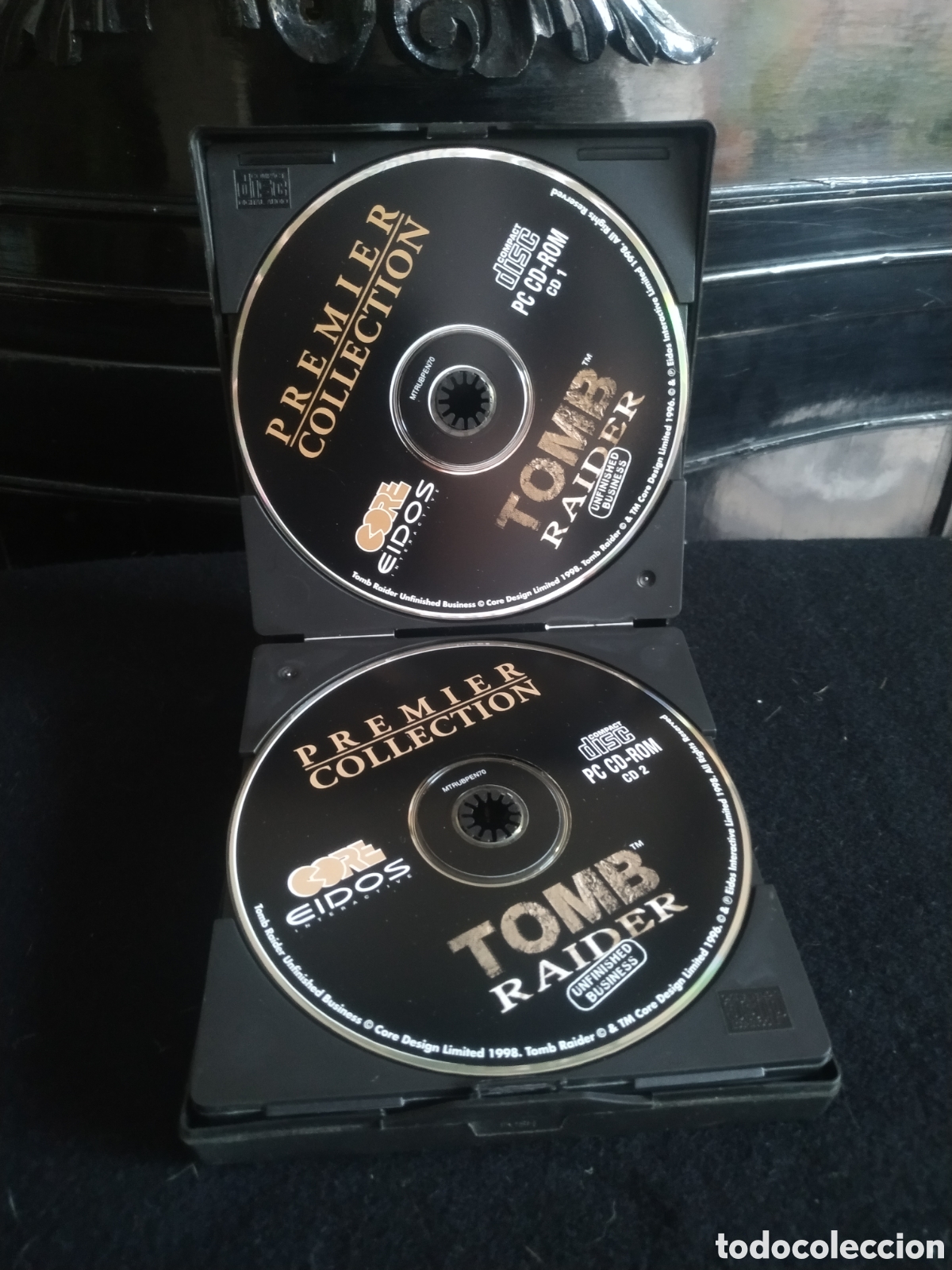 Videojuegos y consolas: Estuche r&iacute;gido con 6 cd Tomb Raider - Foto 1
