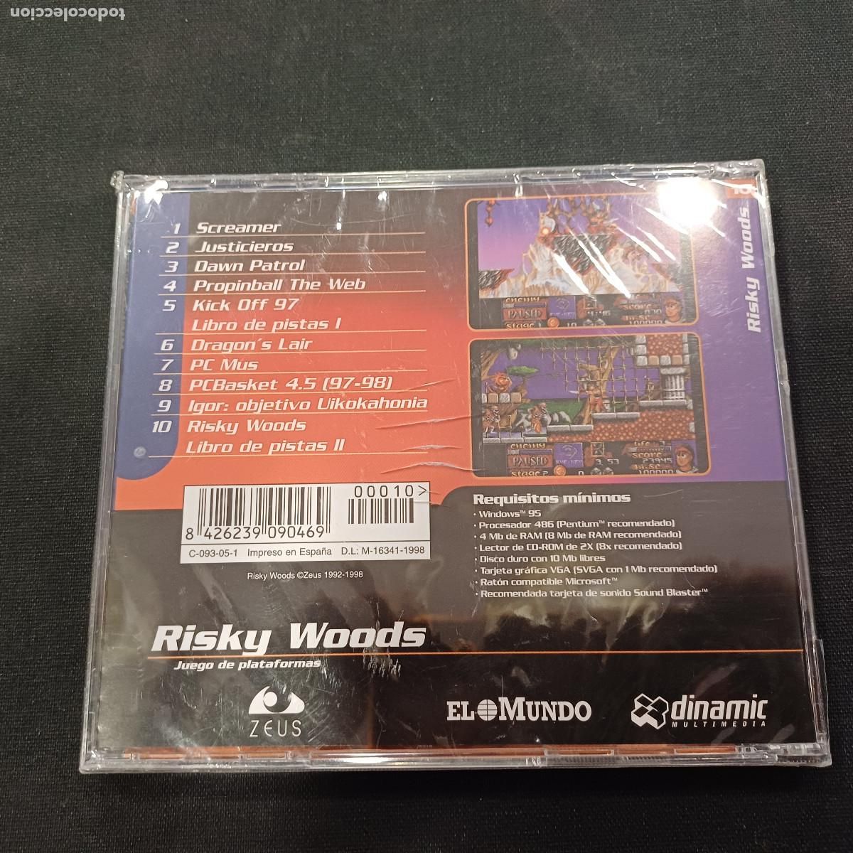 Videojuegos y consolas: RISKY WOODS/PC PRECINTADO. - Foto 2
