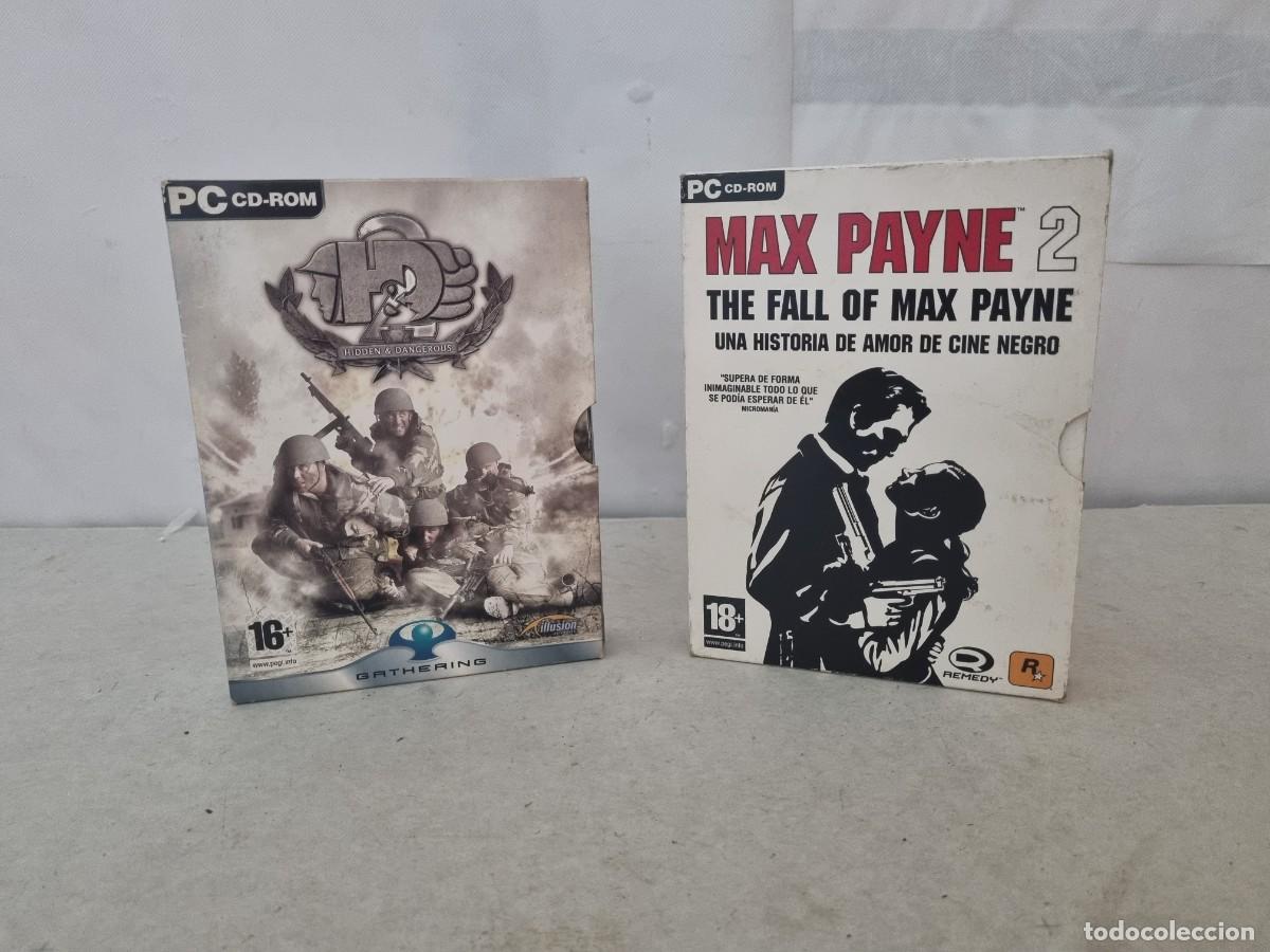 Videojuegos y consolas: Lote de 2 juegos para PC Max Payne 2 y Hidden&Dangerous completos