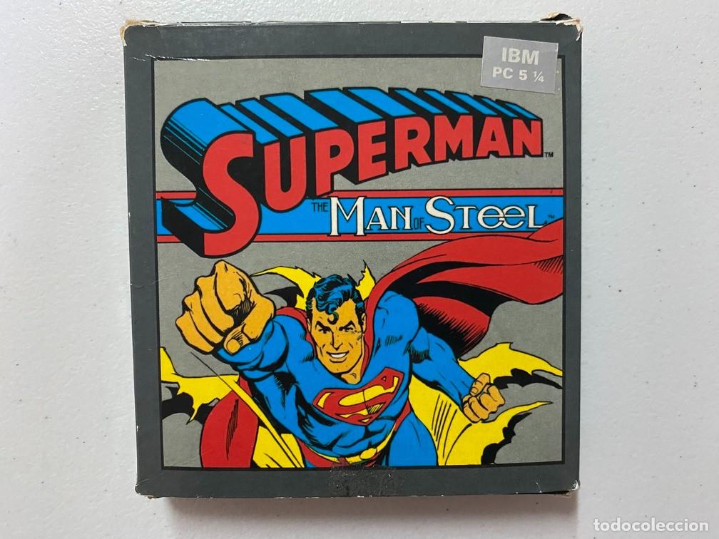 Videojuegos y consolas: SUPER MAN - PC Videojuego Caja PEQUE&Ntilde;A de cart&oacute;n