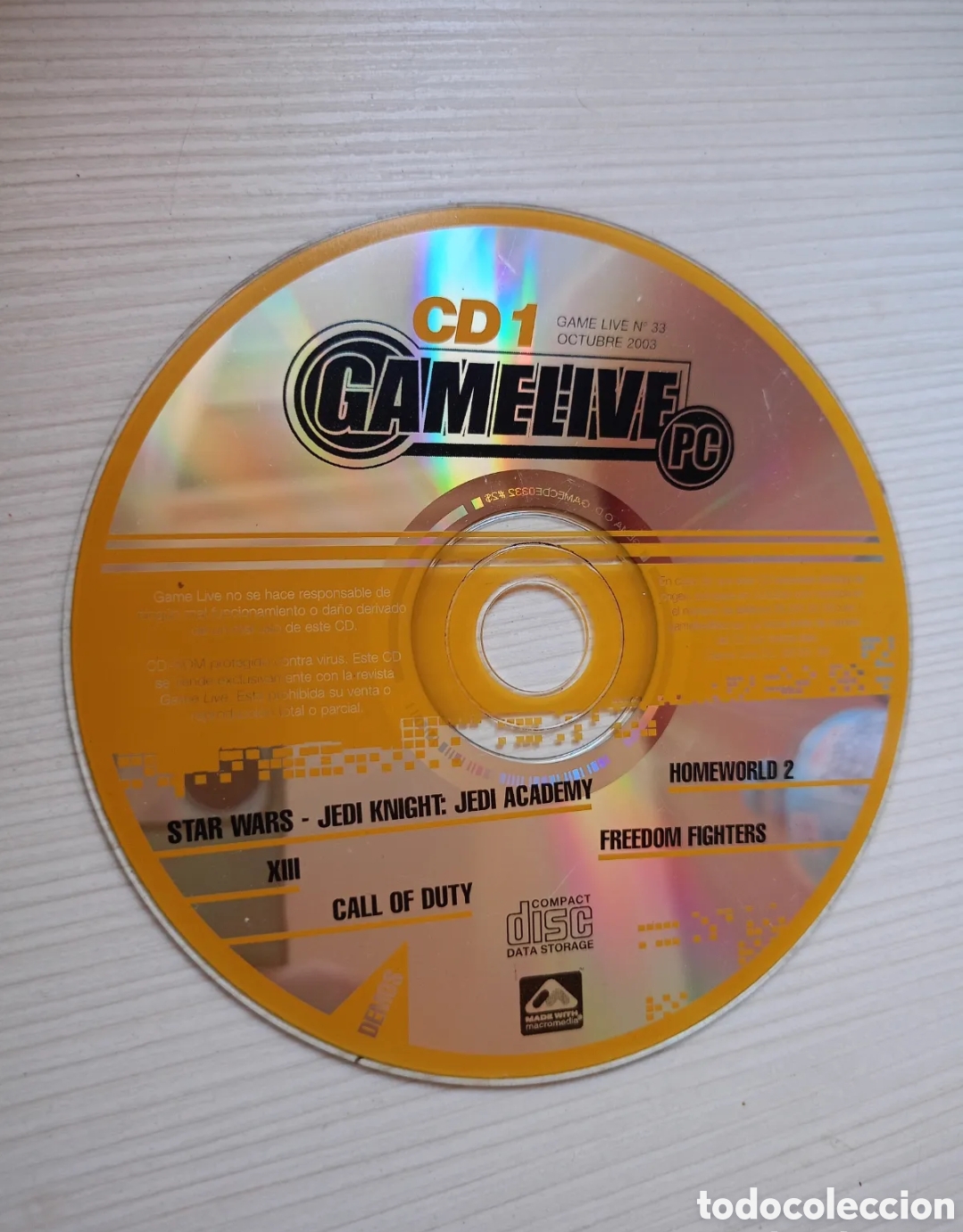 Videojuegos y consolas: REVISTA GAMELIVE PC N 33 octubre 2003 CD - Foto 1