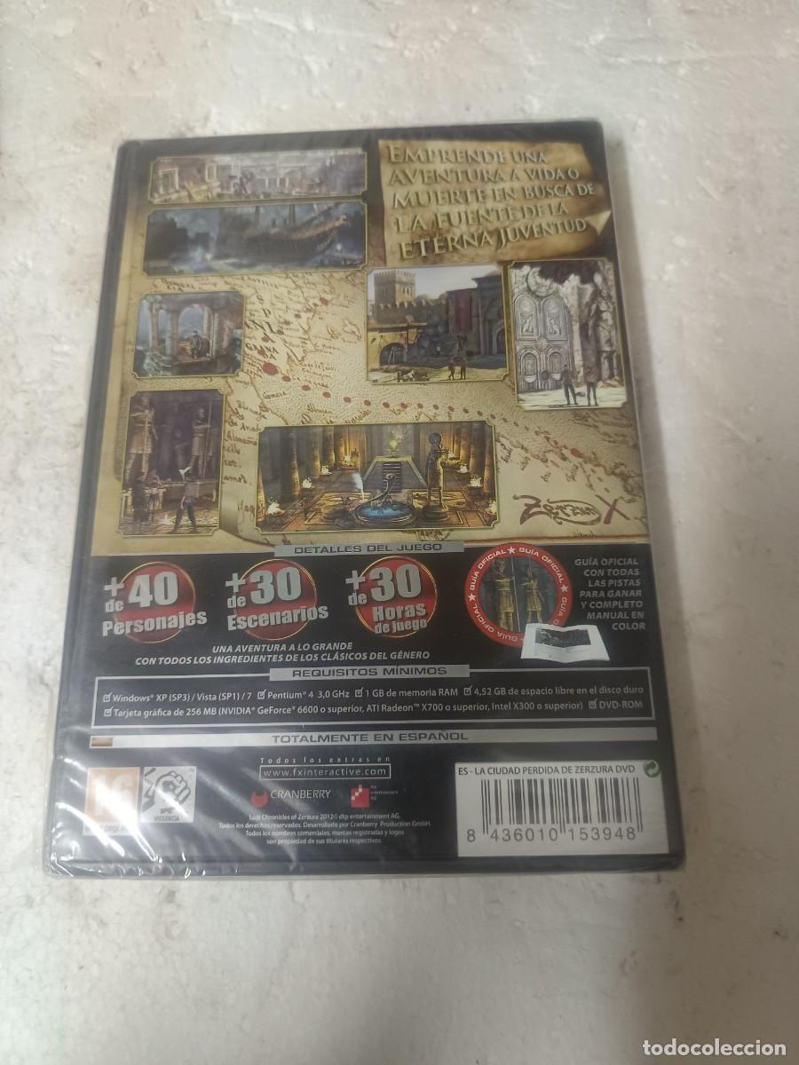Videojuegos y consolas: Juego antiguo pc DVD ROM la ciudad perdida sin abrir - Foto 2
