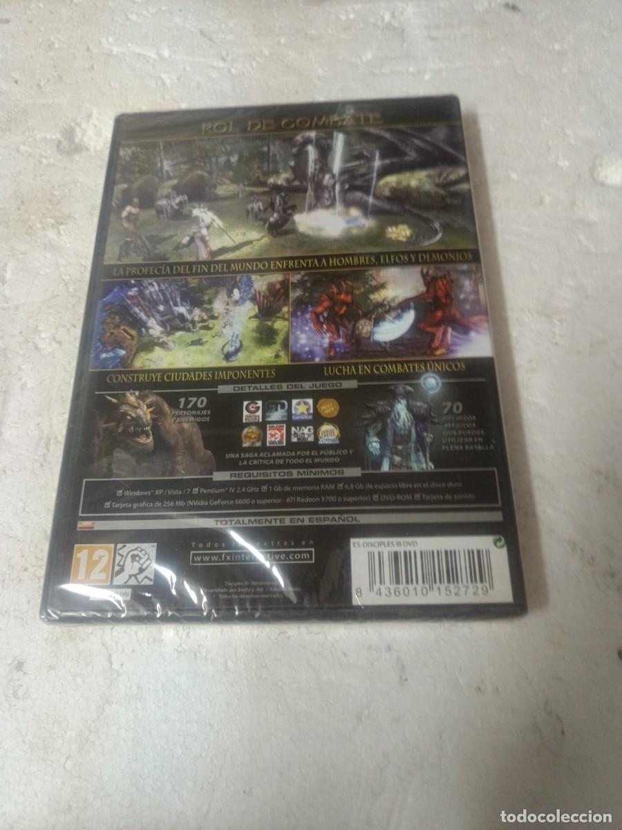 Videojuegos y consolas: Juego antiguo pc DVD sin abrir disciples 3 - Foto 2
