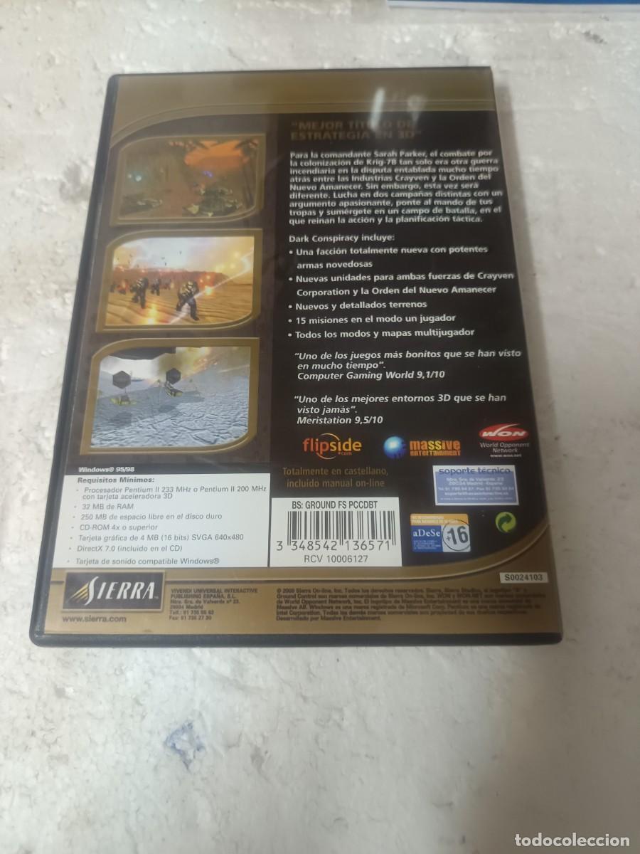 Videojuegos y consolas: Juego antiguo pc cdrom ground control - Foto 2