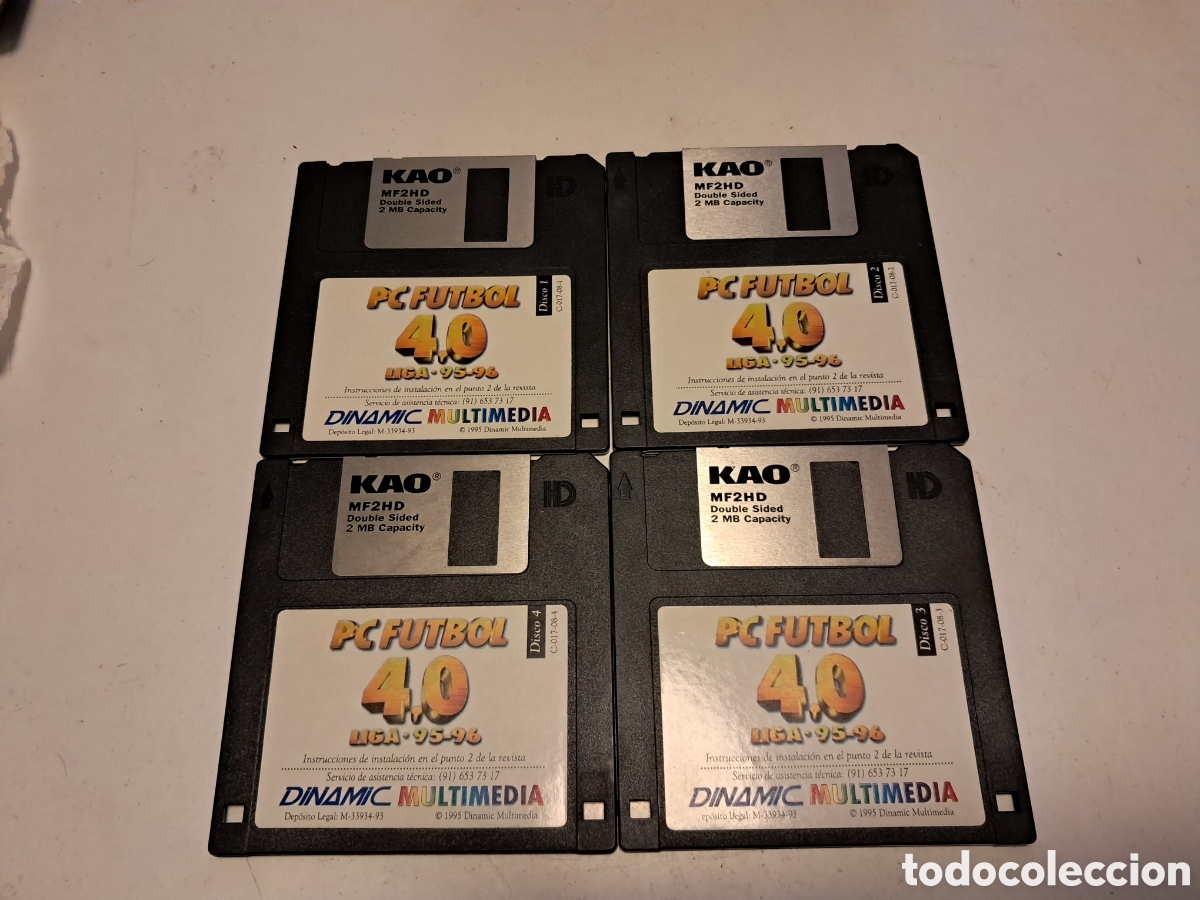 Videojuegos y consolas: JUEGO ,PC F&Uacute;TBOL 4.O, 95-96 DISKETTES