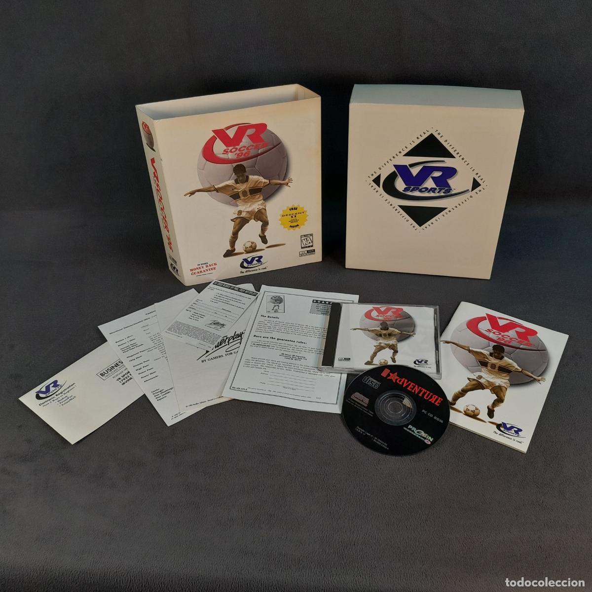 Videojuegos y consolas: VJ-34. VR SOCCER '96. CART&Oacute;N Y PL&Aacute;STICO. 1996