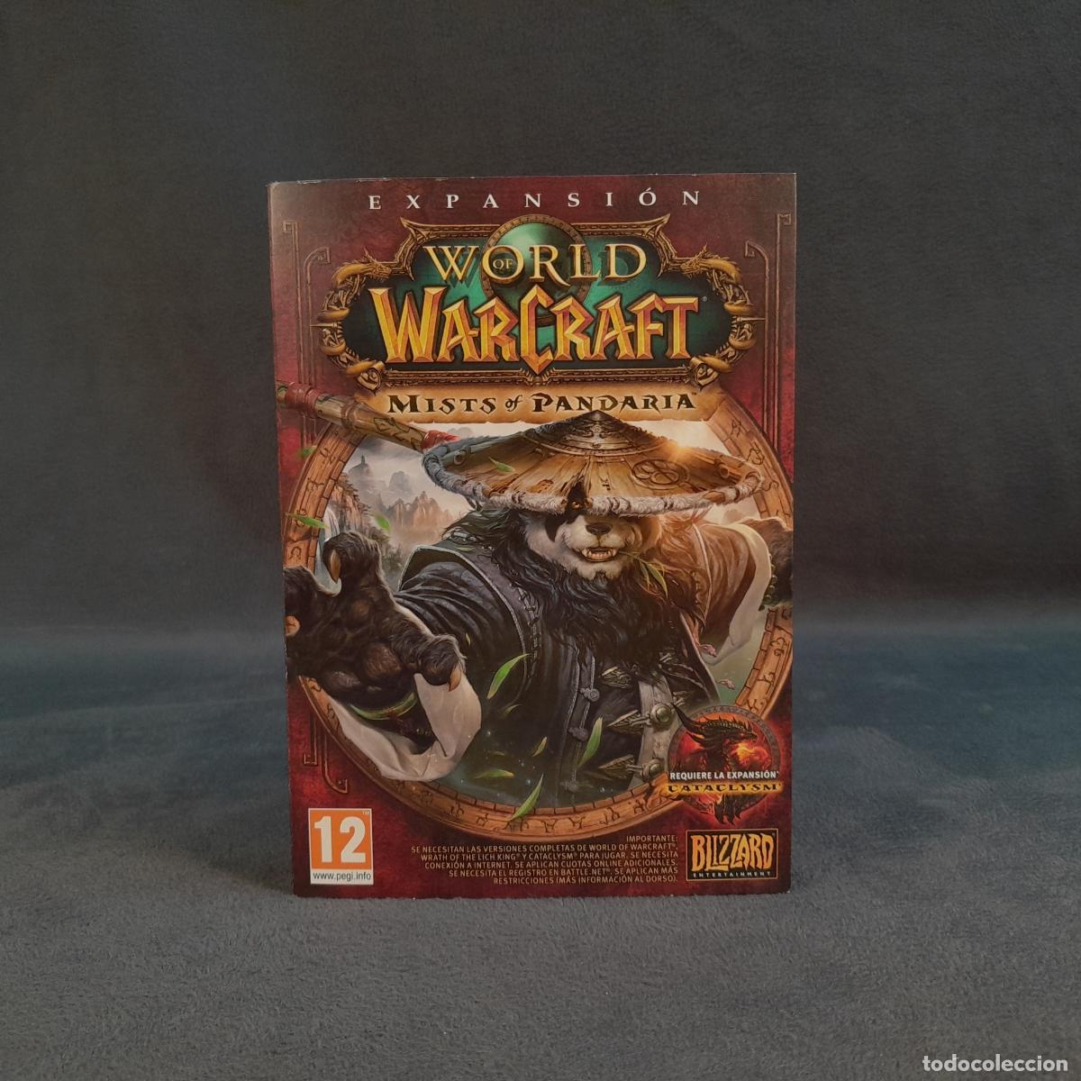 Videojuegos y consolas: VJ-28. WORLD OF WARCRAFT: MISTS OF PANDARIA. CART&Oacute;N Y PL&Aacute;STICO. 2012