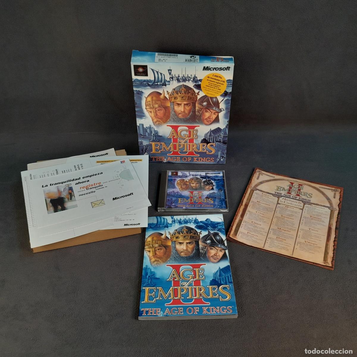 Videospiele und Konsolen: VJ-31. AGE OF EMPIRES II: THE AGE OF KINGS. CART&Oacute;N Y PL&Aacute;STICO. 1999