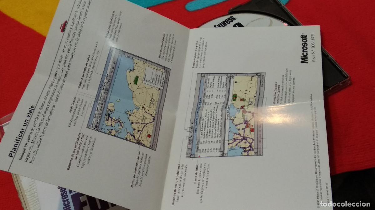Videojuegos y consolas: Microsoft PC CD-ROM | Windows 95 | MICROSOFT AUTOROUTE EXPRESS EUROPA - SOFTWARE CD COMPLETO MAPA - Foto 4