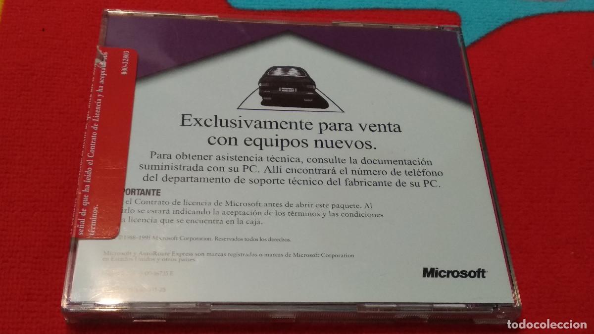 Videojuegos y consolas: Microsoft PC CD-ROM | Windows 95 | MICROSOFT AUTOROUTE EXPRESS EUROPA - SOFTWARE CD COMPLETO MAPA - Foto 5