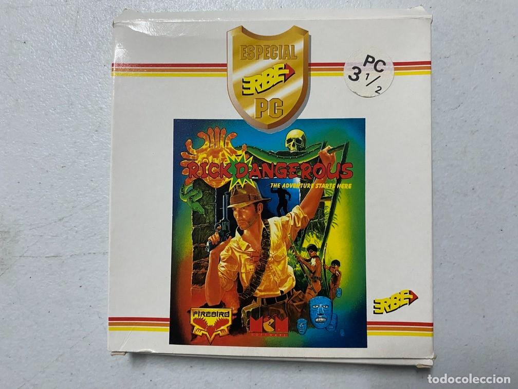 Videojuegos y consolas: RICK DANGEROUS - PC Videojuego Caja PEQUE&Ntilde;A de cart&oacute;n