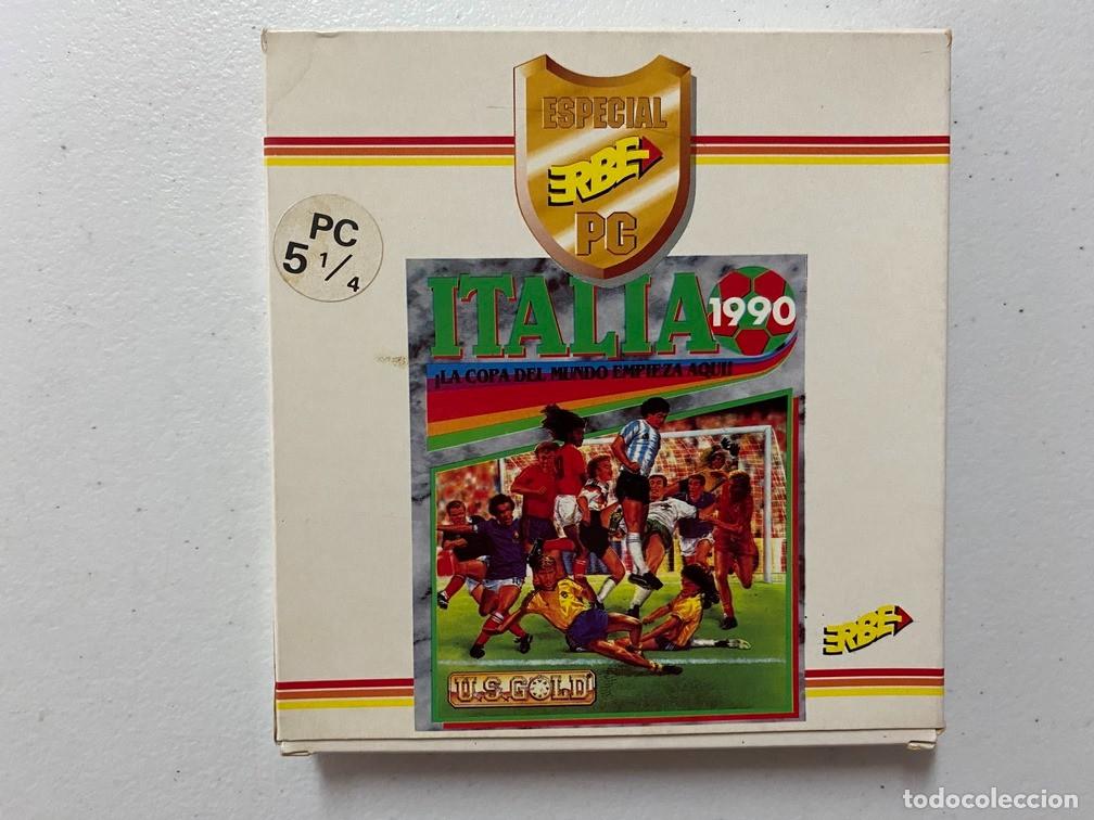 Videojuegos y consolas: ITALIA 1990 - PC Videojuego Caja PEQUE&Ntilde;A de cart&oacute;n