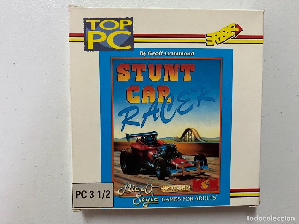 Videojuegos y consolas: STUNT CAR RACER - PC Videojuego Caja PEQUE&Ntilde;A de cart&oacute;n