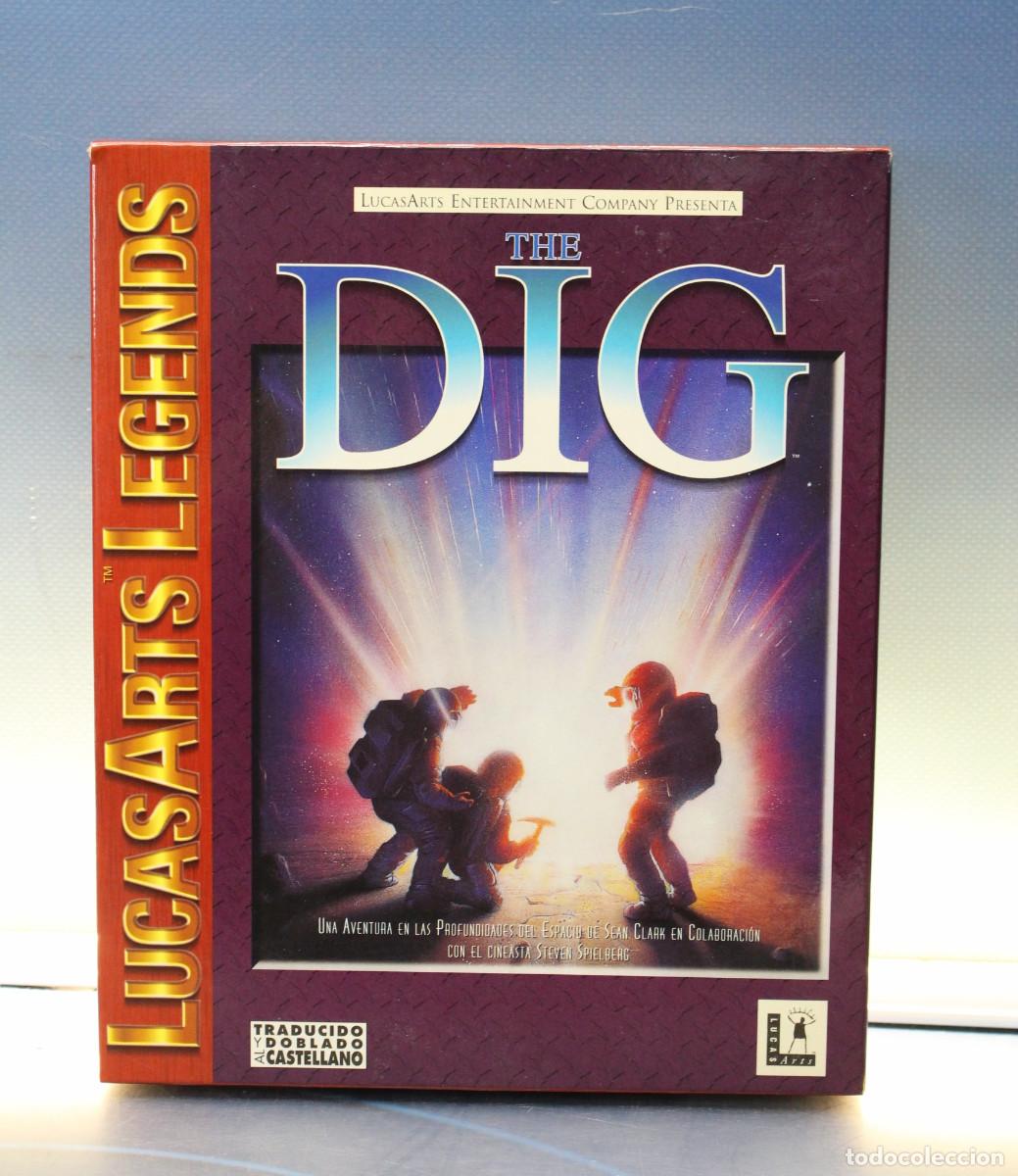 Videojuegos y consolas: Videojuego PC: The Dig. Lucas Art, Steven Spielberg, Sean Clark. Caja Grande.