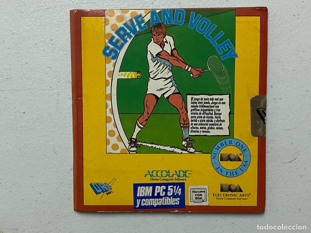 Videojuegos y consolas: SERVE AND VOLLEY - PC Videojuego sobre peque&ntilde;o de cart&oacute;n