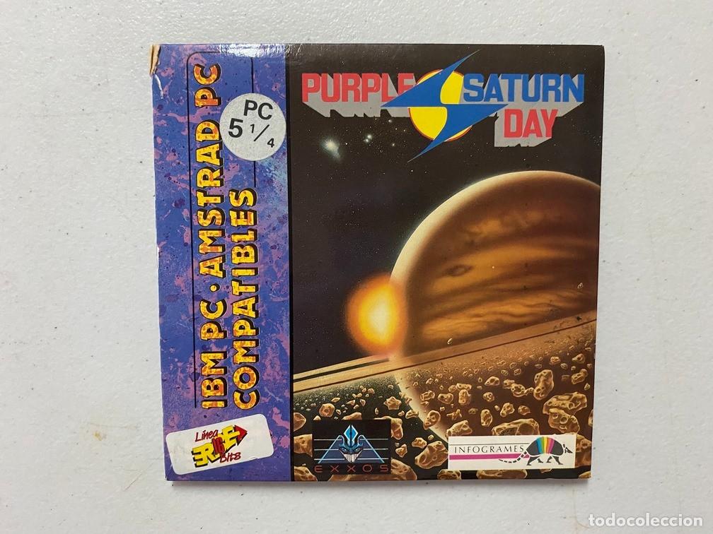 Videojuegos y consolas: PURPLE SATURN DAY - PC Videojuego sobre peque&ntilde;o de cart&oacute;n