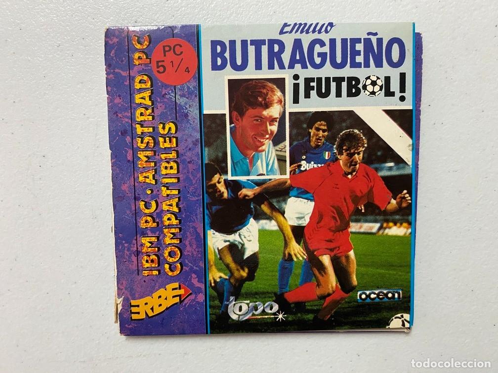 Videojuegos y consolas: EMILIO BUTRAGUE&Ntilde;O F&Uacute;TBOL - PC Videojuego sobre peque&ntilde;o de cart&oacute;n