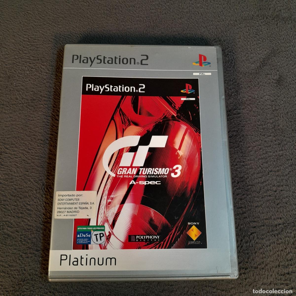 Videojogos e Consolas: VJ-48.GRAN TURISMO 3 A-SPEC (PLATINUM). PLAYSTATION 2. 2001