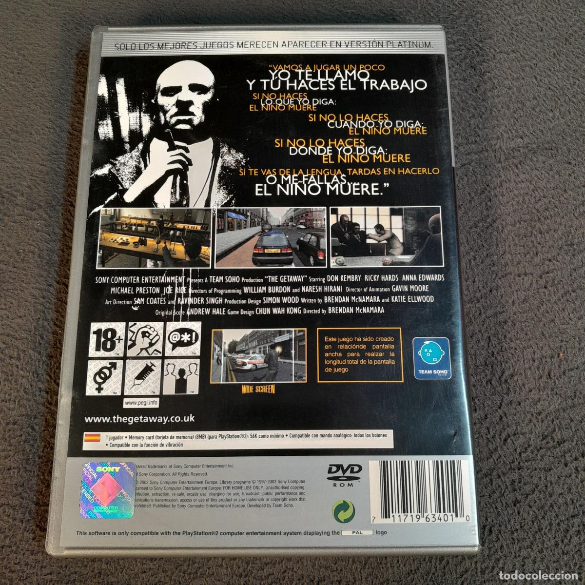Videojuegos y consolas: VJ-41. THE GETAWAY PLAYSTATION 2. 2002 - Foto 2