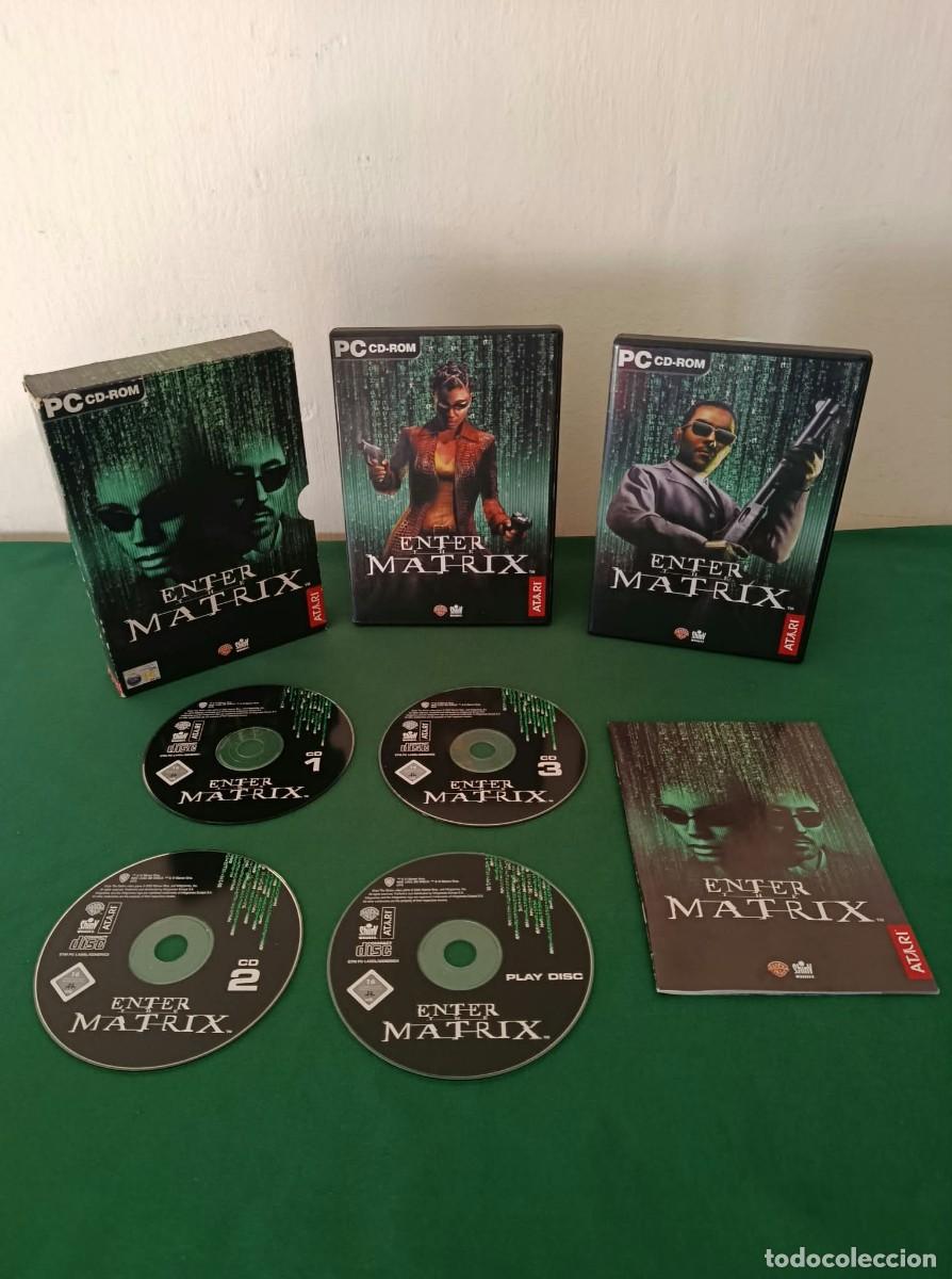 Videojuegos y consolas: Enter The Matrix PC DVD-ROM Game-Atari Warner Bros 2003 Cofanetto Ita