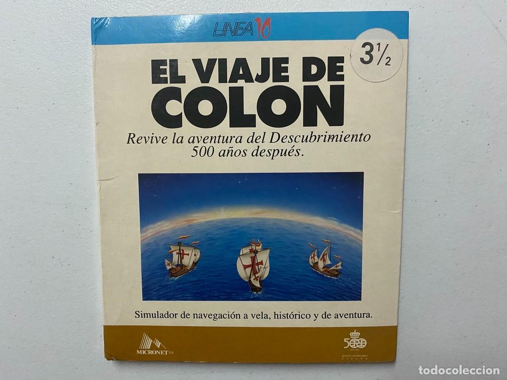 Videojuegos y consolas: EL VIAJE DE COL&Oacute;N - PC Videojuego - Libreto de cart&oacute;n - disquete