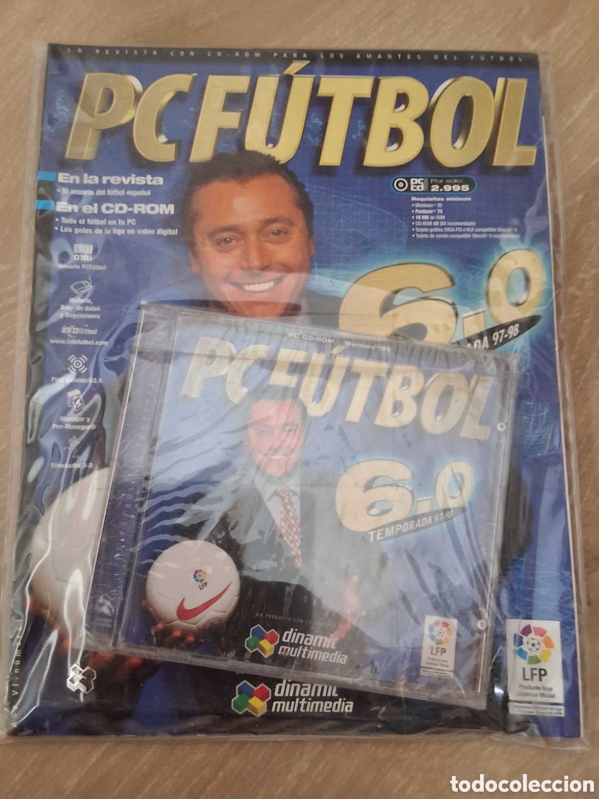 Videojuegos y consolas: Pc futbol 6.0 juego precintado de editor sin abrir incluye cd