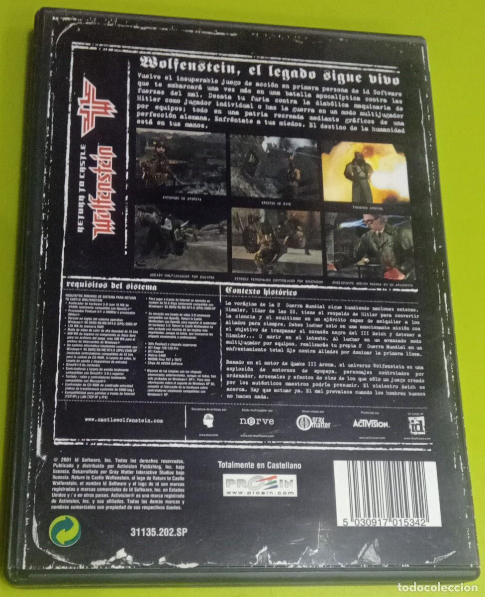 Videojuegos y consolas: Wolfenstein completo para PC en cd-rom - Foto 6