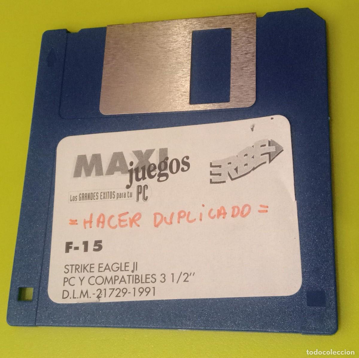 Videojuegos y consolas: Juego PC F-15 Strike Eagle II Diskete 3 1/2 ERB&Eacute;