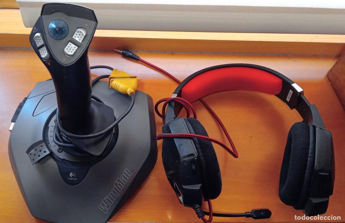 Videojuegos y consolas: Joystic Wingman + Auriculares
