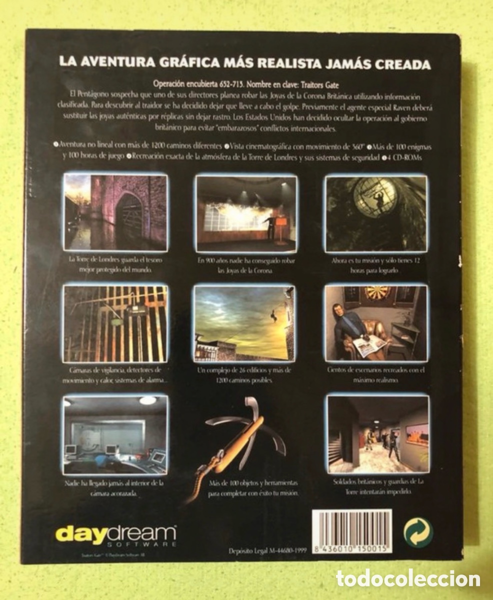 Videojuegos y consolas: Traitors Gate PC CD-ROM &ndash; FX Interactive &ndash; Big Box &ndash; 4 CDs + manual &ndash; Edici&oacute;n espa&ntilde;ola - Foto 2