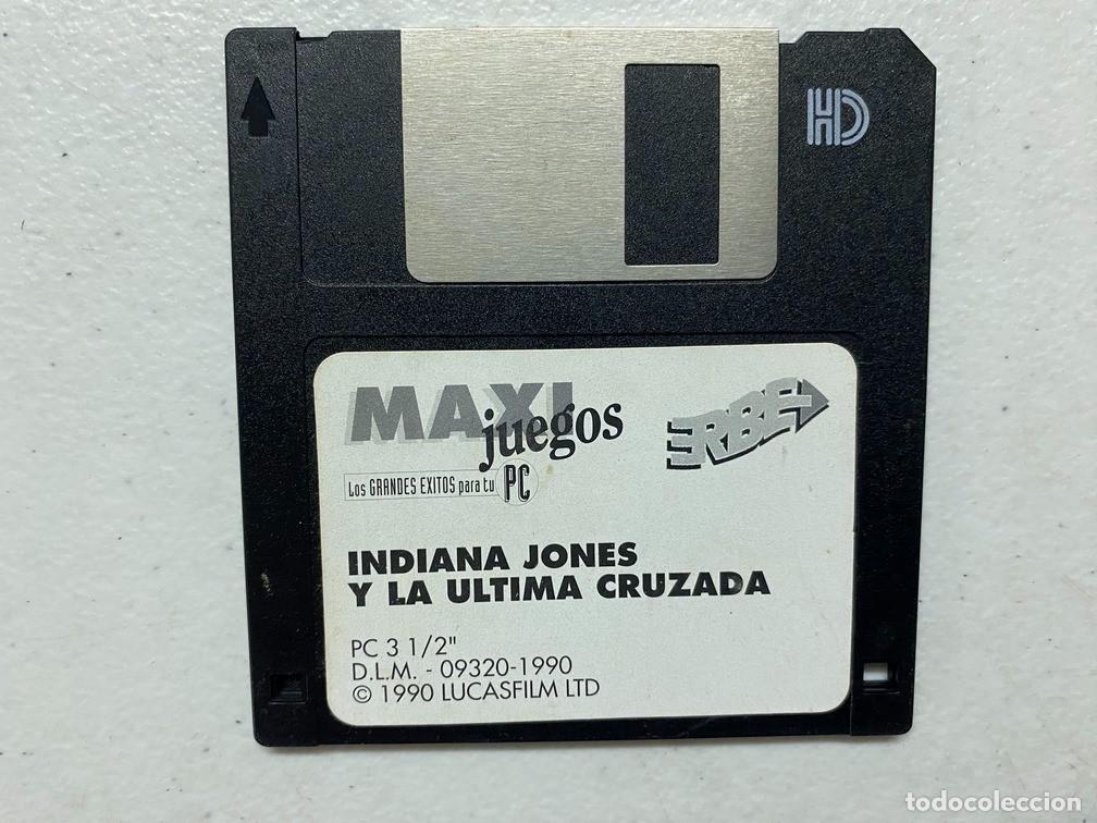 Videojuegos y consolas: INDIANA JONES &Uacute;LTIMA CRUZADA - PC Videojuego - SOLO DISQUETES