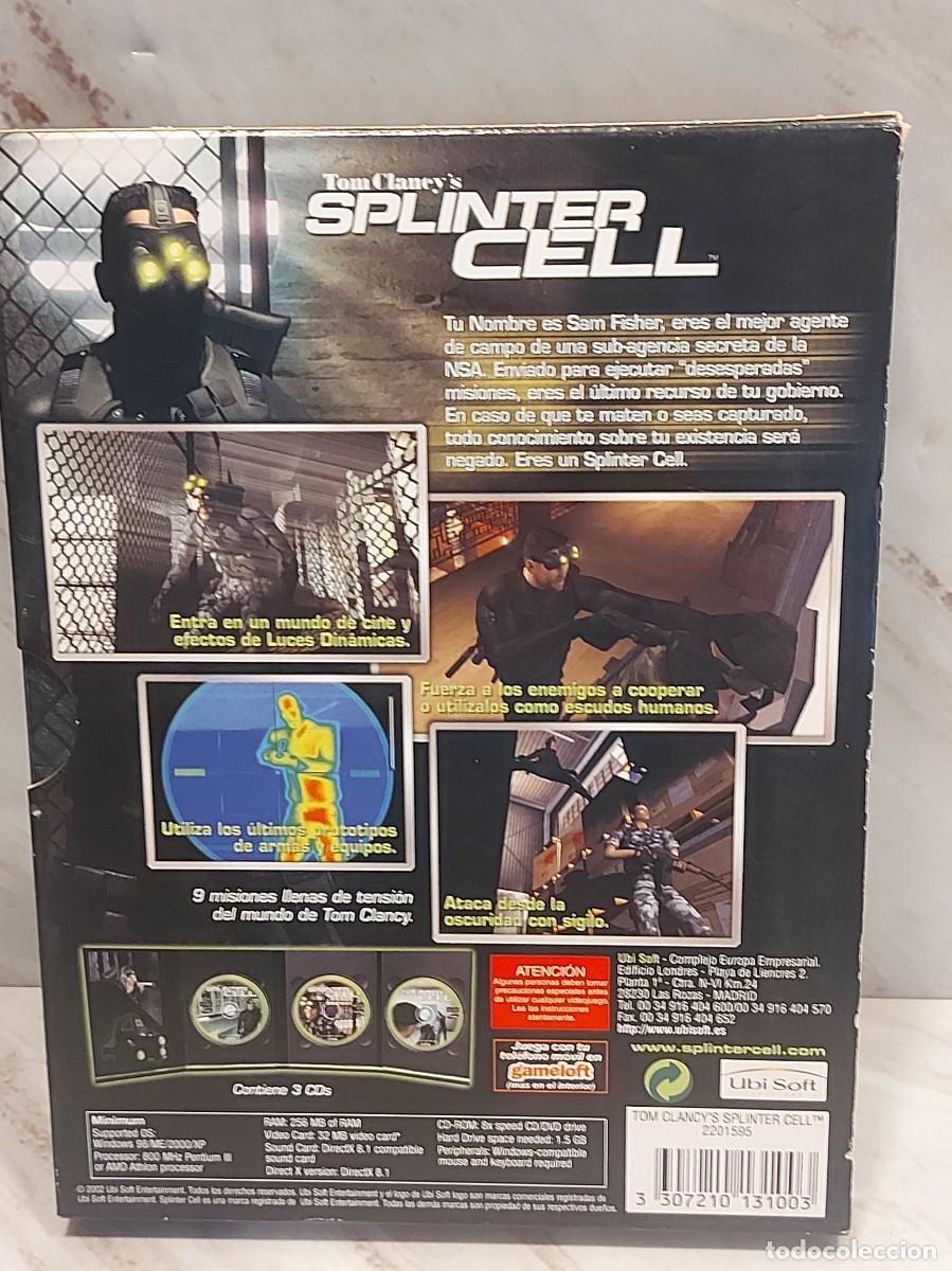 Videojuegos y consolas: TOM CLANCYS SPLINTER CELL | PC CD-ROM | 3 CDS | CASTELLANO | UBISOFT | DE LUJO - Foto 5