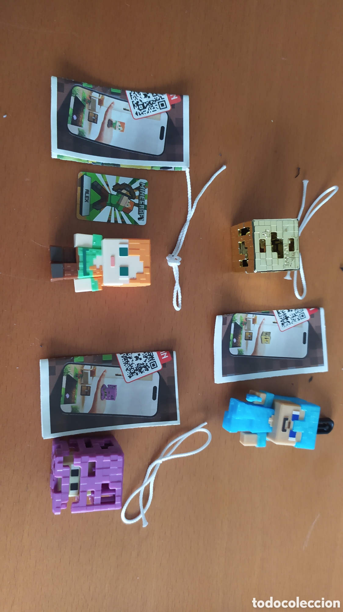 Videojuegos y consolas: 4 figuras de Minecraft por kinder joy nuevas