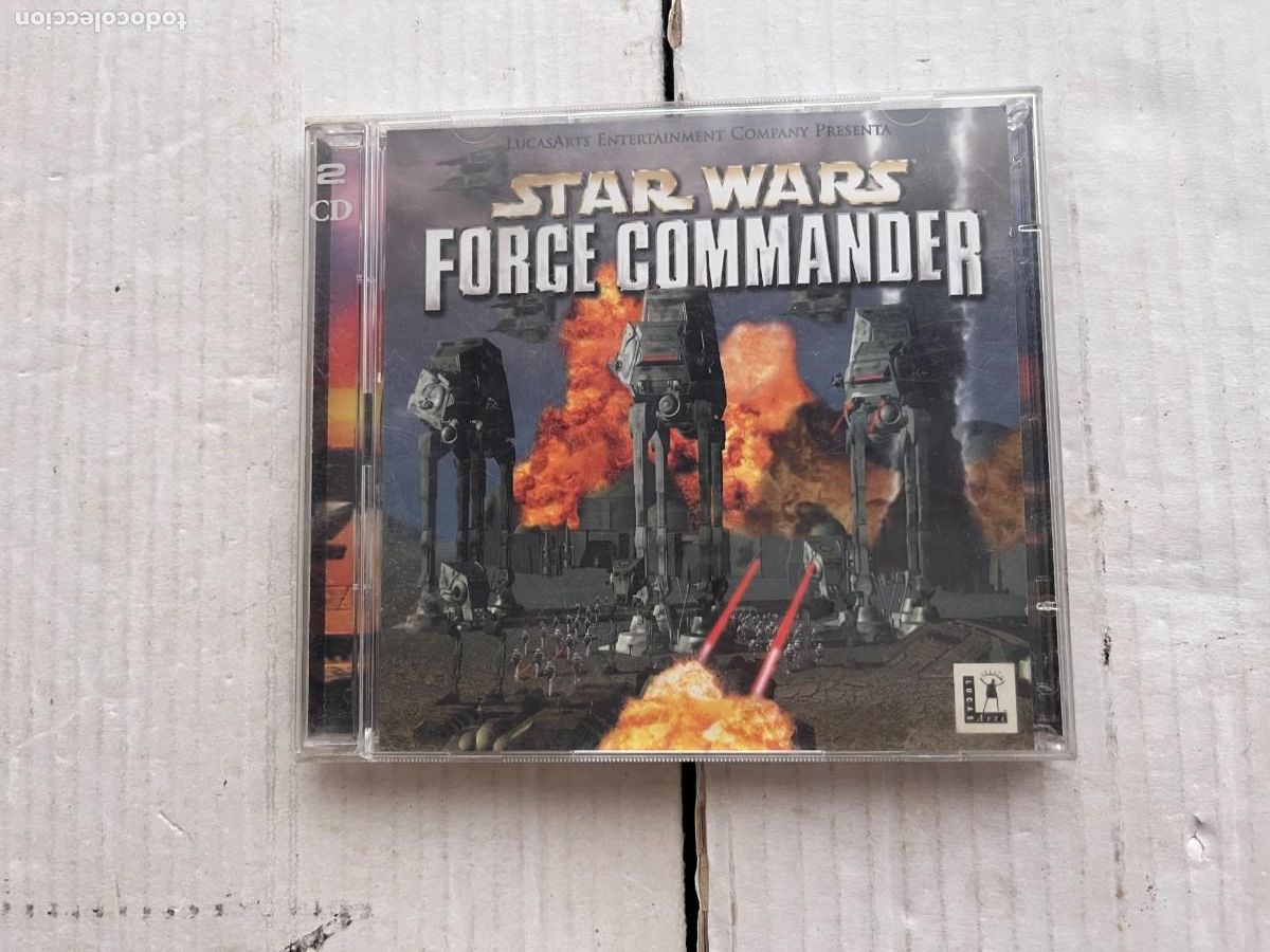 Videojuegos y consolas: STARWARS FORCE COMMANDER STAR WARS 2 CDS PC CD ROM KREATEN - Foto 1