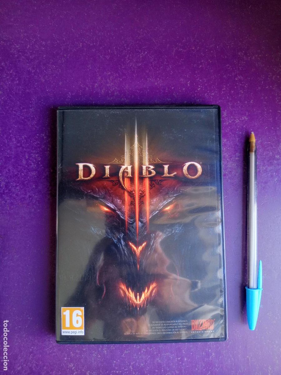 Videojuegos y consolas: DIABLO III - PC DVD - BLIZZARD 2012 - VIDEOJUEGO VINTAGE - GUIA Y DVD CON MUY POCO USO