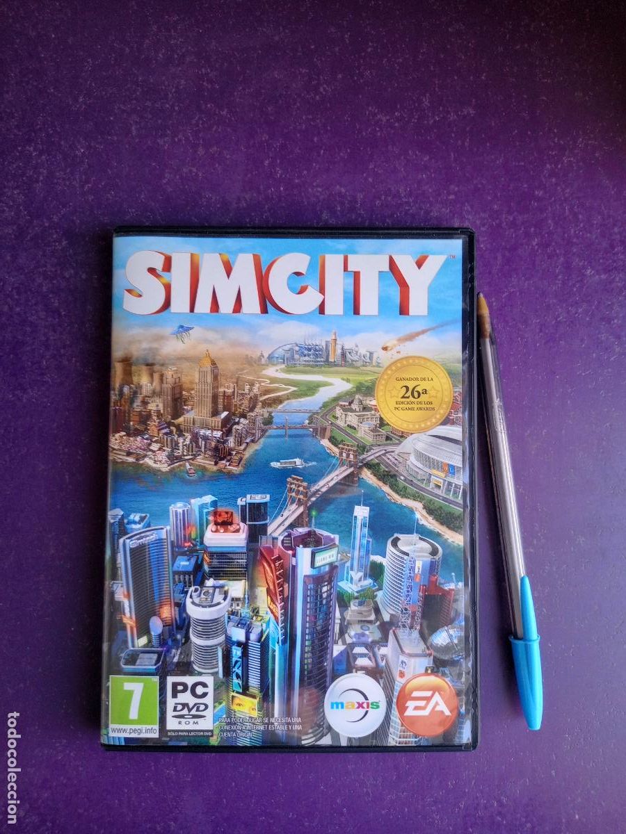 Videojuegos y consolas: SIM CITY - SIMCITY - PC DVD - EA 2013 - VIDEOJUEGO VINTAGE - GUIA Y DVD CON MUY POCO USO