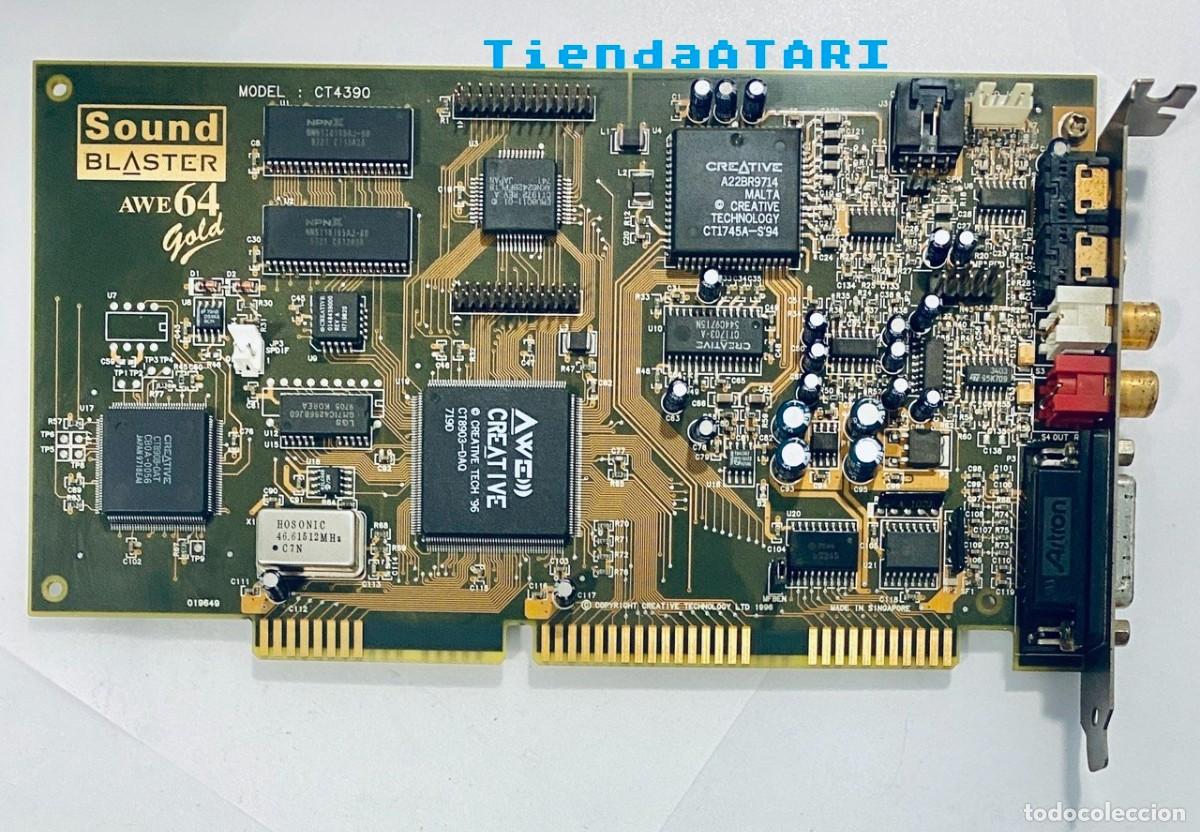 Videojuegos y consolas: Sound Blaster AWE64 Gold CT4390 [Creative Labs] 1996 [PC DOS WINDOWS] Tarjeta de Sonido ISA