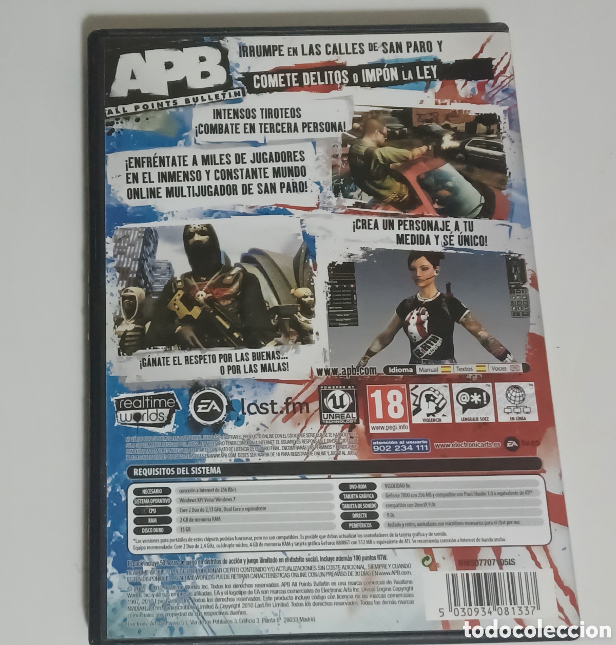 Videojuegos y consolas: JUEGO DE PC APB -ALL POINTS BULLETIN- COMPLETO. - Foto 2