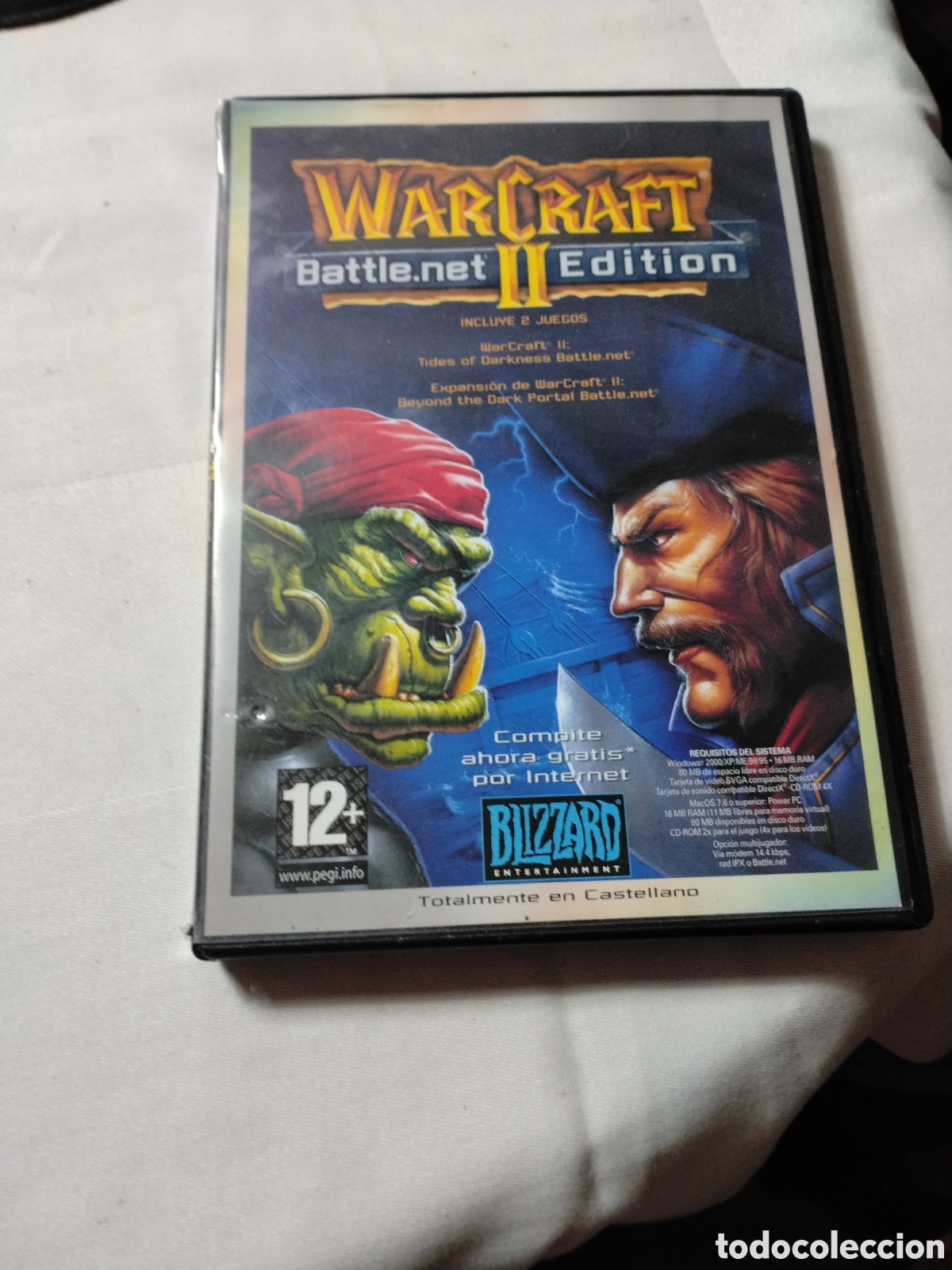 Videojuegos y consolas: WARCRAFT II - BLIZZARD - 2 JUEGOS + GU&Iacute;A R&Aacute;PIDA Y MANUAL.